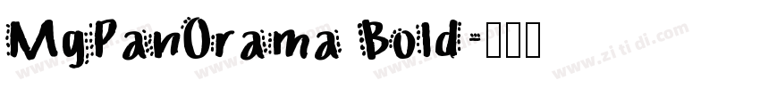 MgPanOrama Bold字体转换